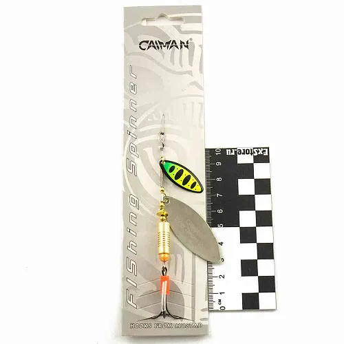 Блесна вращающаяся Caiman Longy Tandem 10гр #3 цвет CA13 (5шт в упак.)