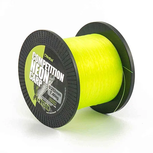 Леска Caiman Competition Neon Carp 1200м green 0,25мм