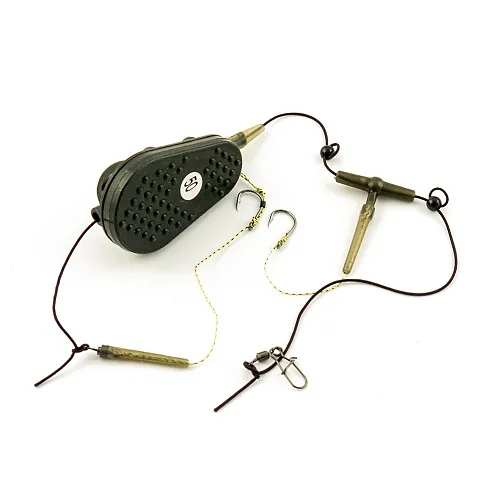 Монтаж Palomino PL6133-C с флэт кормушкой отвод вертолет 2 крючка 50g