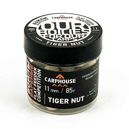 Бойлы Carp House вареные насадочные 11мм Тигровый орех (банка 85гр)