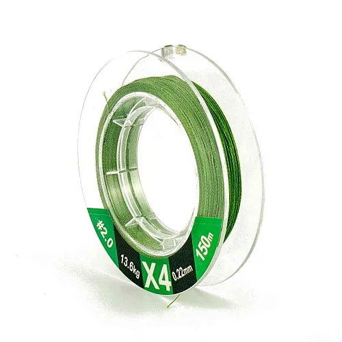 Шнур Caiman Force Line 150м 0,22мм #2.0 зеленый 