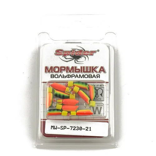 Мормышка вольфрамовая Spider Рижский столбик с ушком краш. 3,0 мм 0,80 гр 21