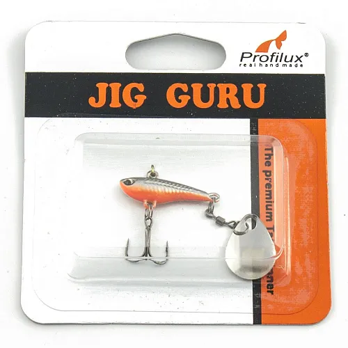 Джиг-блесна Profilux Тэйл-Спиннер 5гр цв. 302 (серебро-черноспинка)