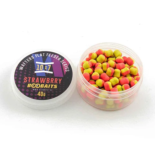 Бойлы BOO Baits Wafters 10x7мм Клубника 40гр банка