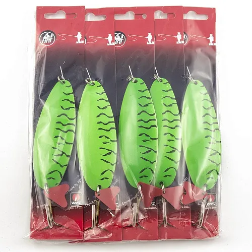 Блесна колеблющаяся HRT(Польша) Nerpa #2 зеленый 45гр