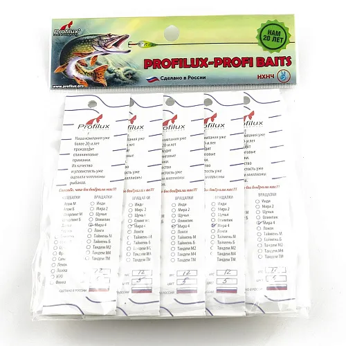 Блесна вращающаяся Profilux Мира 4 12гр цв. 214 оранжевый (5 шт в упак.)