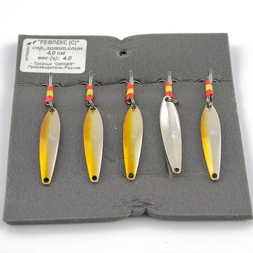 Блесна зимняя Profilux Рефлекс С 4гр цв. 14 серебро+золото