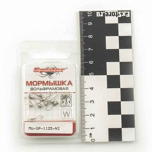 Мормышка вольфрамовая Spider капля с ушком 2,5 мм 0,26 гр Ni
