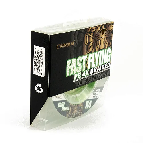Шнур Caiman Fast flying 4PE 0,12 мм 150 м Green 215526