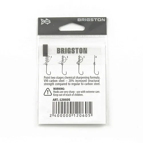 Крючок Brigston Keiryu Red № 3 ( уп. 7 шт.)