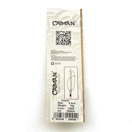 Блесна колеблющаяся Caiman Fever 16гр 6,5см цвет CN04 (5шт в упак.)
