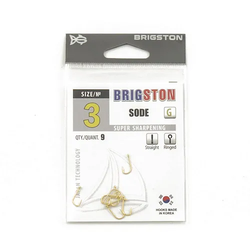 Крючок Brigston Sode Gold №3 ( уп. 9 шт.)