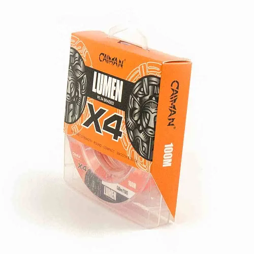 Шнур Caiman Lumen 100м 0,22мм оранжевый