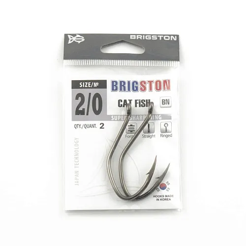 Крючок Brigston Cat Fish BN № 2/0 ( уп. 2 шт.)