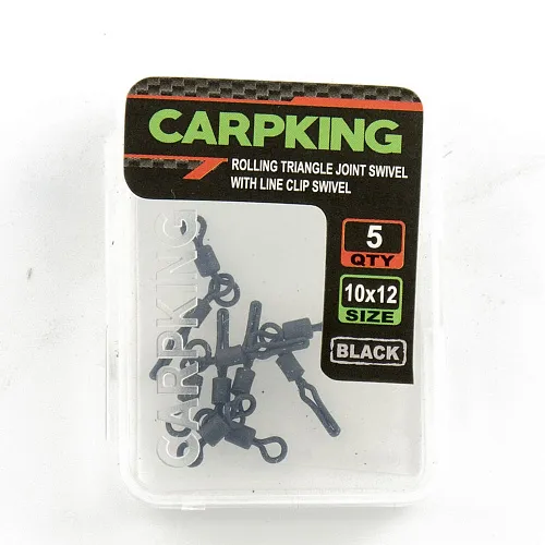 Вертлюг двойной с клипсой Carpking CK9215-1012 #10X12 (5шт в упак)