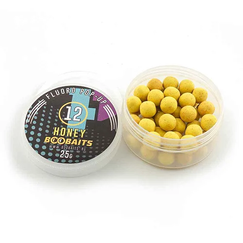 Бойлы Pop up BOO Baits 12мм Мед 25гр банка