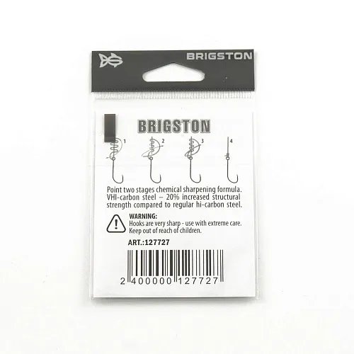 Крючок Brigston AJi Red № 4 ( уп. 9 шт.)