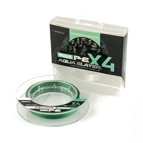 Шнур Caiman 4X PE Aqua Slayer 150m 0,18мм