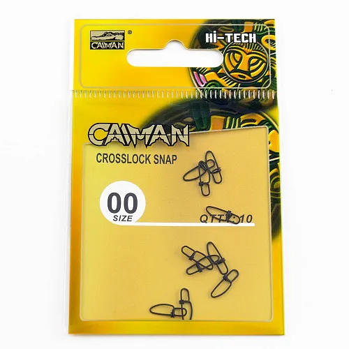 Застёжка Caiman 216028 Black mat #00 10шт/уп 