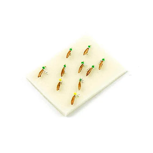 Мормышка вольфрамовая Мастив Овсинка 2 петля медь, цепочка, 0,3гр (серебро)