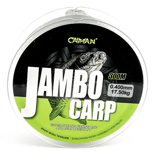 Леска Caiman Jambo 300м 0,400мм салатово-черная (6 шт в упак)
