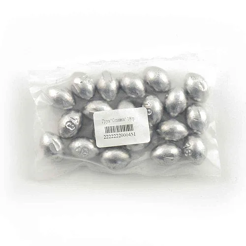 Груз IVVA "Оливка" круглая 18 гр (20 шт. в упак)