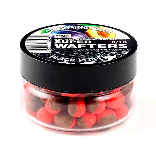 Бойлы нейтральной плавучести (Wafters) GBS Чарующая слива-черный перец 8х10мм