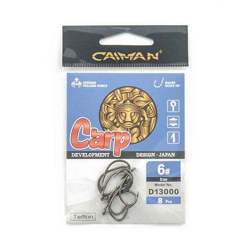 Крючки Caiman CarpTeflon №6 13000