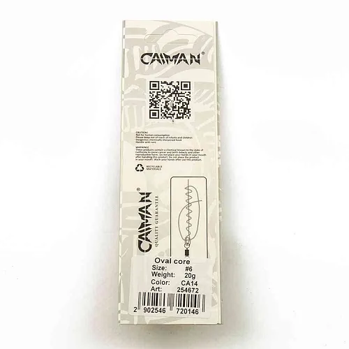 Блесна вращающаяся Caiman Oval core 20гр #6 цвет CA14 (5шт в упак.)