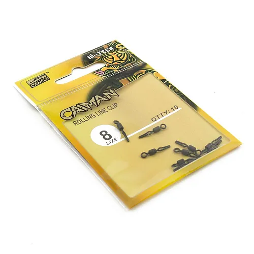 Вертлюг Caiman 216025 Black mat #8 10шт/уп 