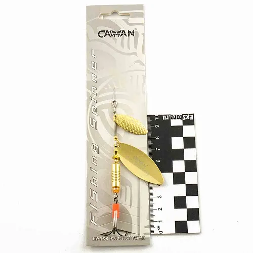 Блесна вращающаяся Caiman Longy Tandem 10гр #3 цвет CA03 (5шт в упак.)