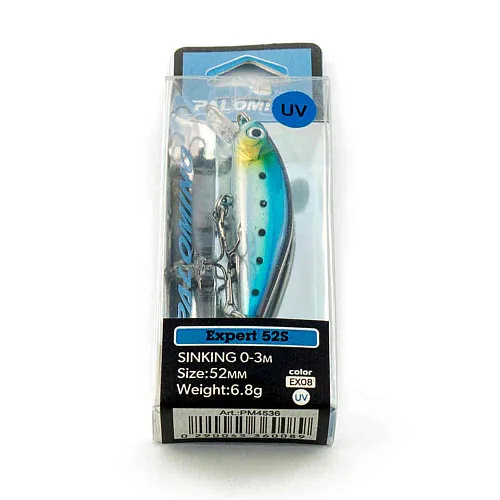 Воблер Palomino Expert 52мм 6,8гр sinking 0-3м цвет 8 UV