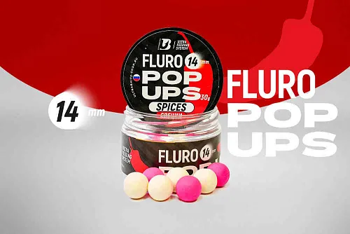 Бойлы плавающие UltraBaits "Fluro Pop-up" Специи 14 мм 30гр