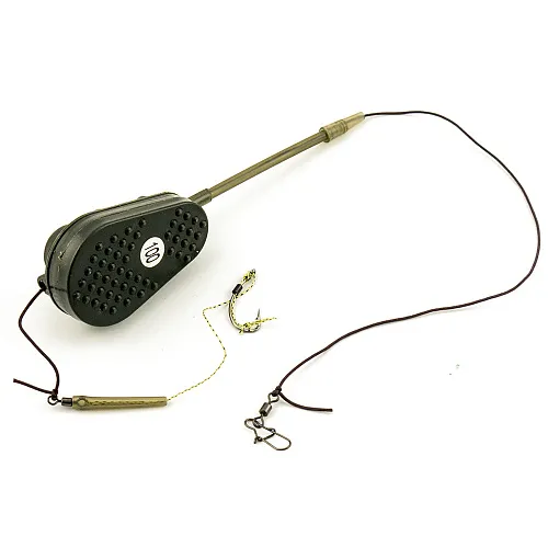 Монтаж Palomino PL6138-C с флэт кормушкой и антизакручивателем -100g (10 шт в упак)