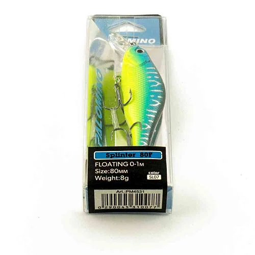 Воблер Palomino Splinter 80F 8гр 0-1м цвет 7