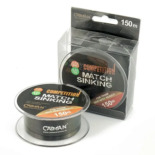 Леска Caiman Competition match sinking 150м 0.20мм черная 
