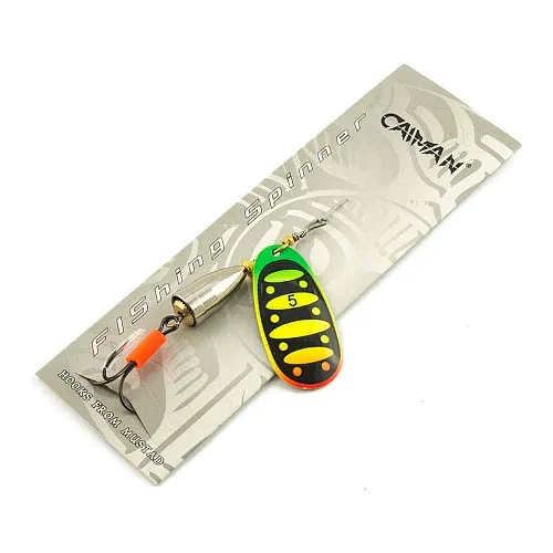 Блесна вращающаяся Caiman Super Vibbra 13гр #5 цвет CA82 (5шт в упак.)