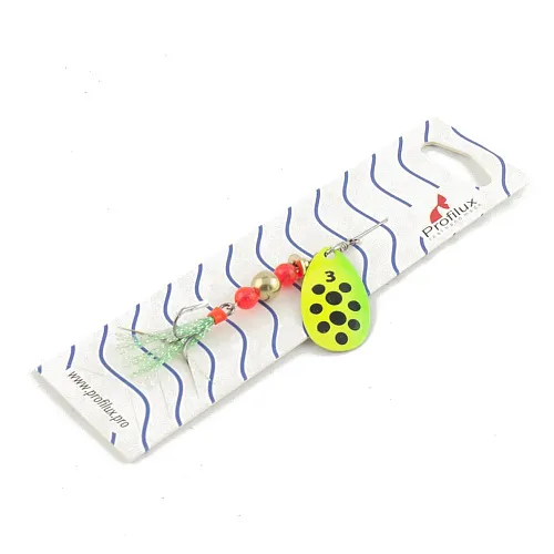 Блесна вращающаяся Profilux Френч 3 (6гр) цв. 219 желтый-салатовый (5 шт в упак.)