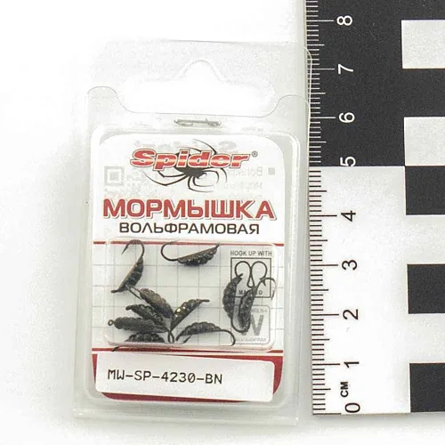 Мормышка вольфрамовая Spider Опарыш с ушком 3,0 мм 0,46 гр BN