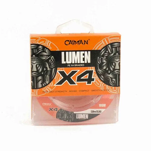Шнур Caiman Lumen 100м 0,28мм оранжевый