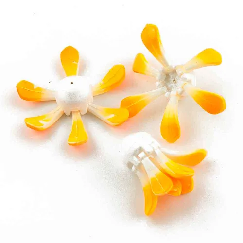 Поплавок зимний Proliv "Ромашка" 6 лепестков 1,4 гр (оранжевый) отгрузка 2-2,5 гр (3 шт. в упак)