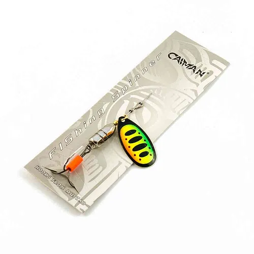 Блесна вращающаяся Caiman Round light 10гр #4 цвет CA22 (5шт в упак.)