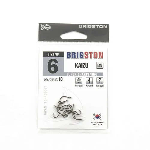 Крючок Brigston Kaizu BN № 6 ( уп. 10 шт.)