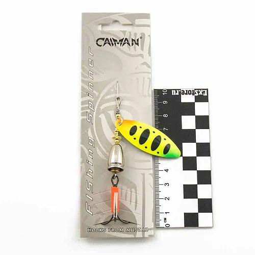 Блесна вращающаяся Caiman Longy Accoustic 14гр #4 цвет CA50 (5шт в упак.)