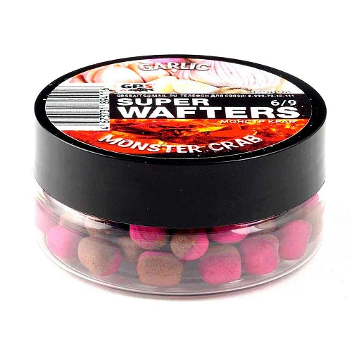 Бойлы нейтральной плавучести (Wafters) GBS Чеснок-монстр-краб 6х9мм
