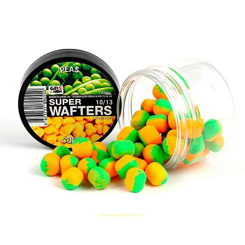 Бойлы нейтральной плавучести (Wafters) GBS горох-кукуруза 10х13мм
