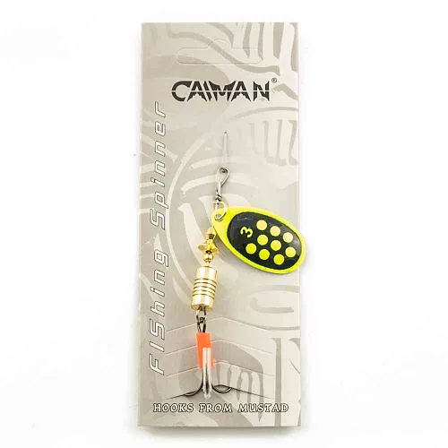 Блесна вращающаяся Caiman Round Classic 8гр #3 цвет CA56 (5шт в упак.)