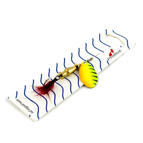 Блесна вращающаяся Profilux Щучья 7гр цв. 209 регги вертикальный (5 шт в упак.)