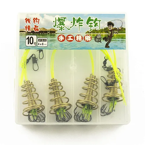 Набор монтажей "соска" Palomino PL6148-B 4 шт (5 крючков) №10