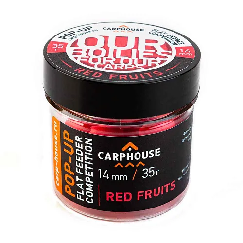 Бойлы Carp House Pop-Up 14 мм Red fruits фрукты (банка)